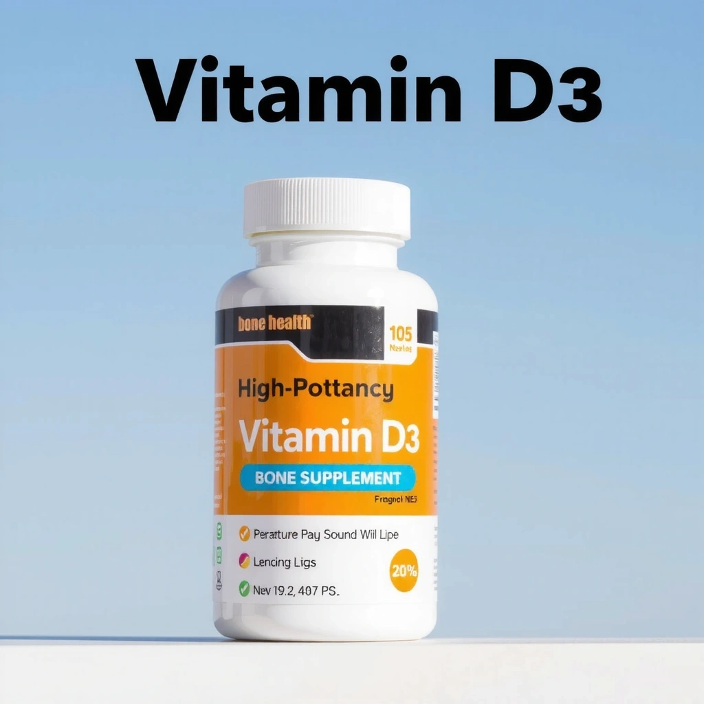 Vitamina D3 de alta potencia.